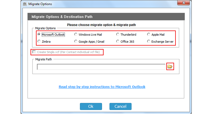 Convert CommuniGate to Zimbra screenshot