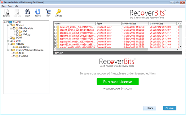 Retrieve Permanently Deleted Files screenshot
