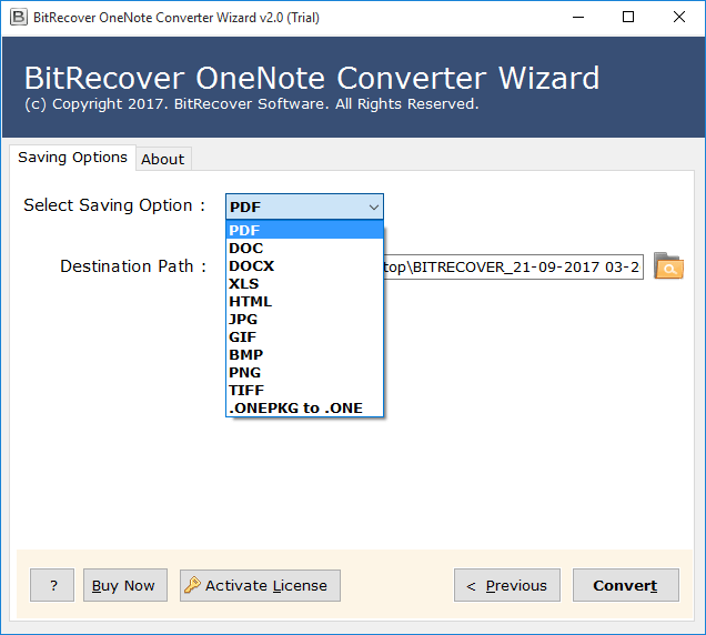 OneNote to PDF Converter software