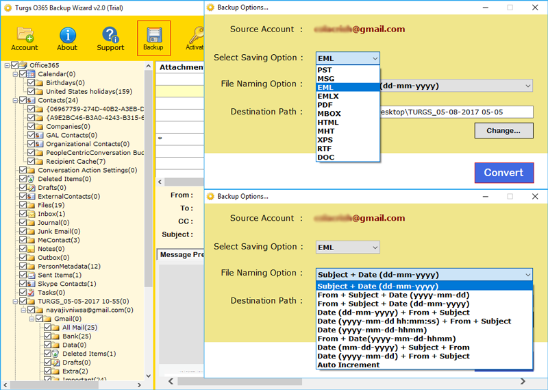 Office 365 to PDF screenshot