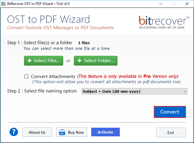OST to PDF Converter 6.1 full
