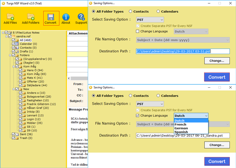 Lotus Notes To Outlook Converter 2.0 full