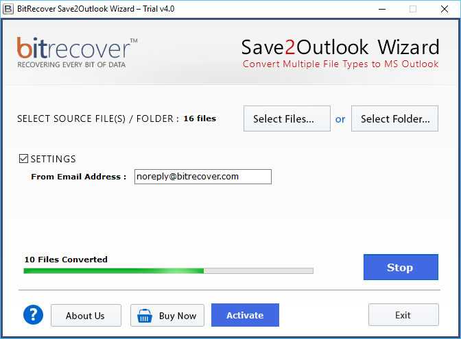 Convert TXT to Outlook PST screenshot